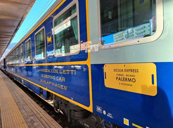 Torna il Sicilia Express: il treno turistico che unisce Torino all’isola per le imminenti vacanze di pasquali